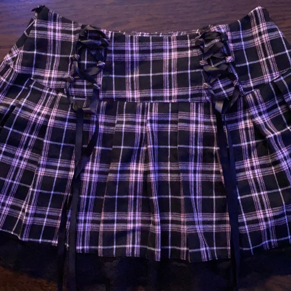 SHEIN tartan skirt